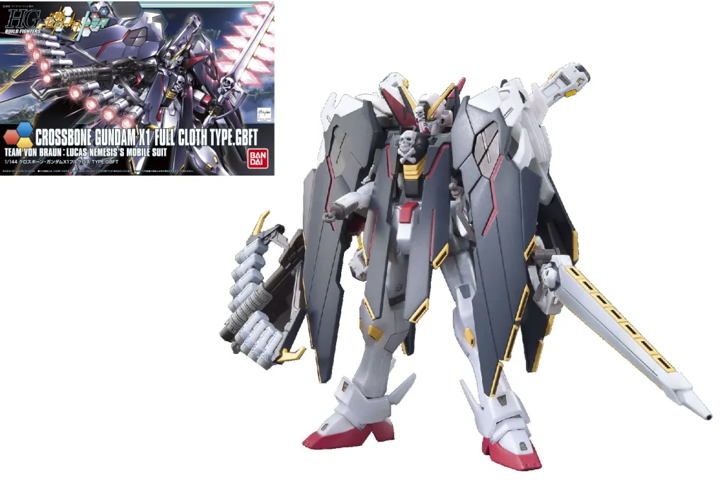 GUNDAM - HGBF 1/144 Crossbone Gundam X1 Full Cloth Ver GBF - Model Kit
